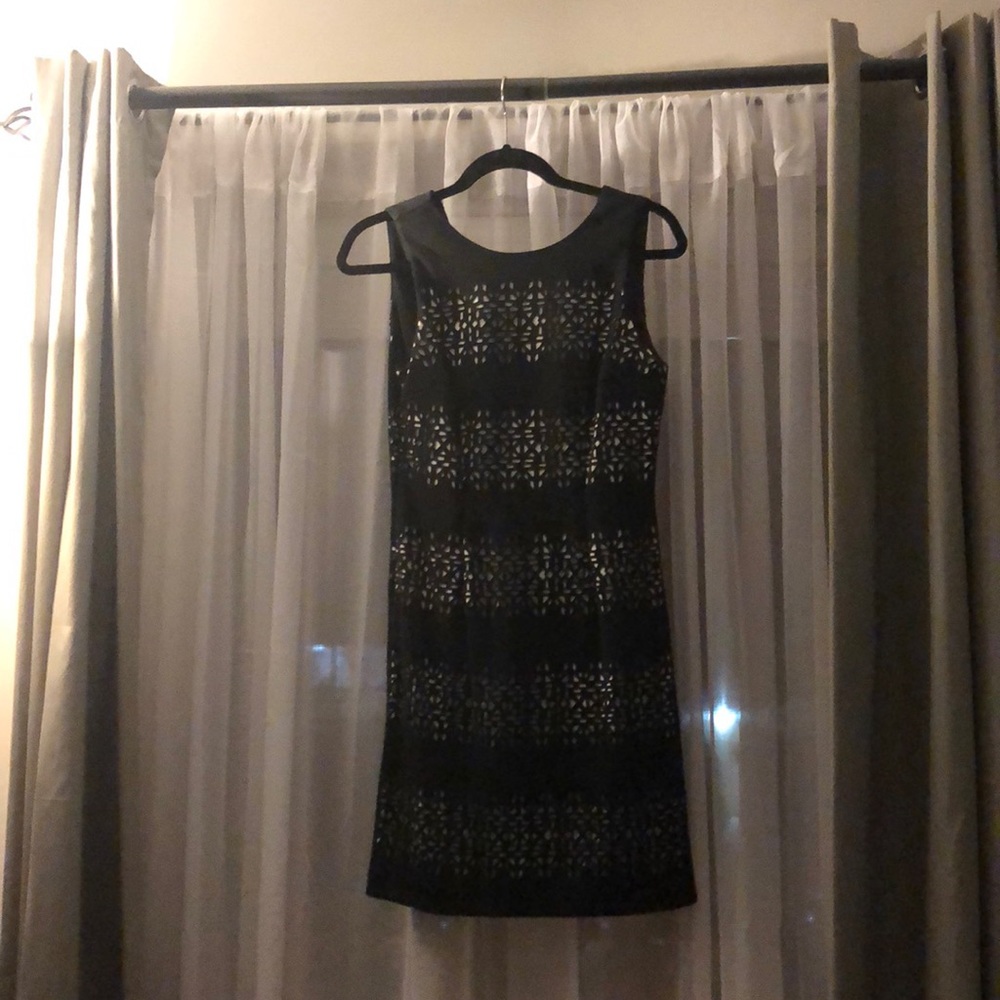 Detailed black dress